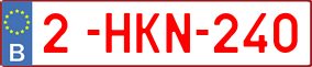 Truck License Plate